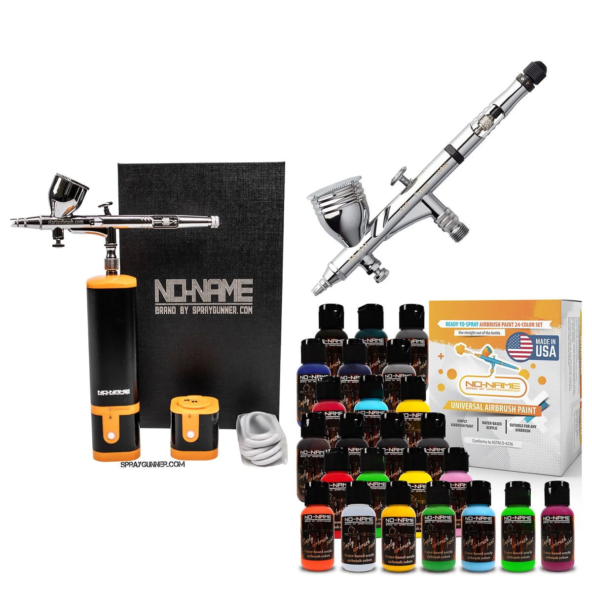 Cordless airbrush battery powered compressor with airbrush kit with Options