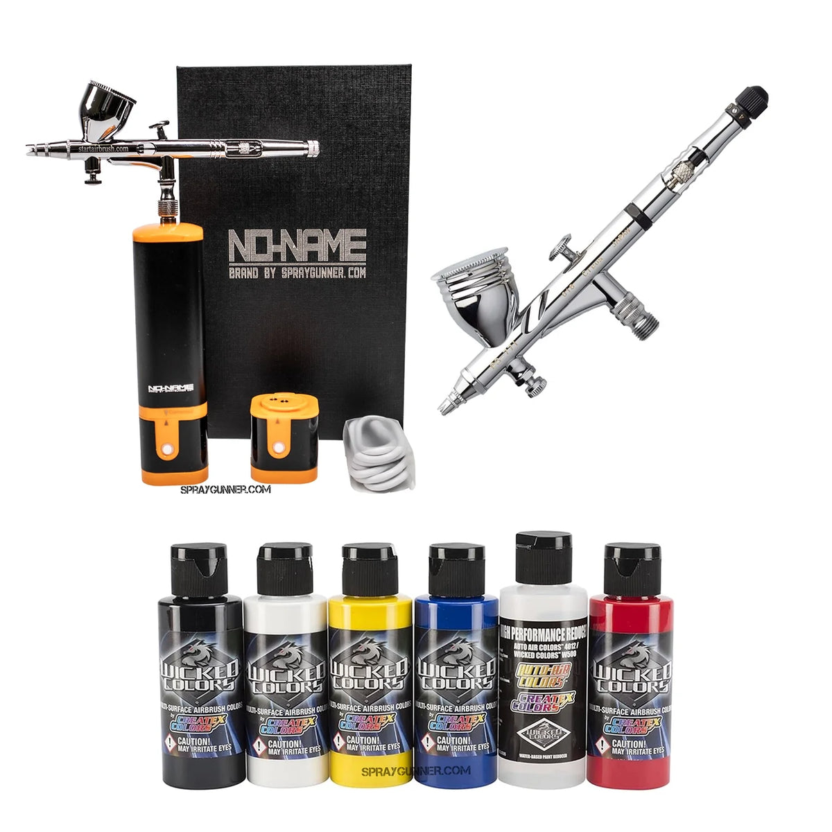 Cordless airbrush battery powered compressor with airbrush kit with Options