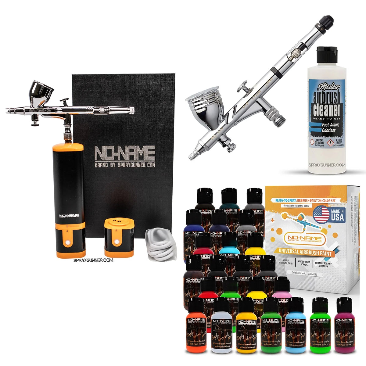 Cordless airbrush battery powered compressor with airbrush kit with Options