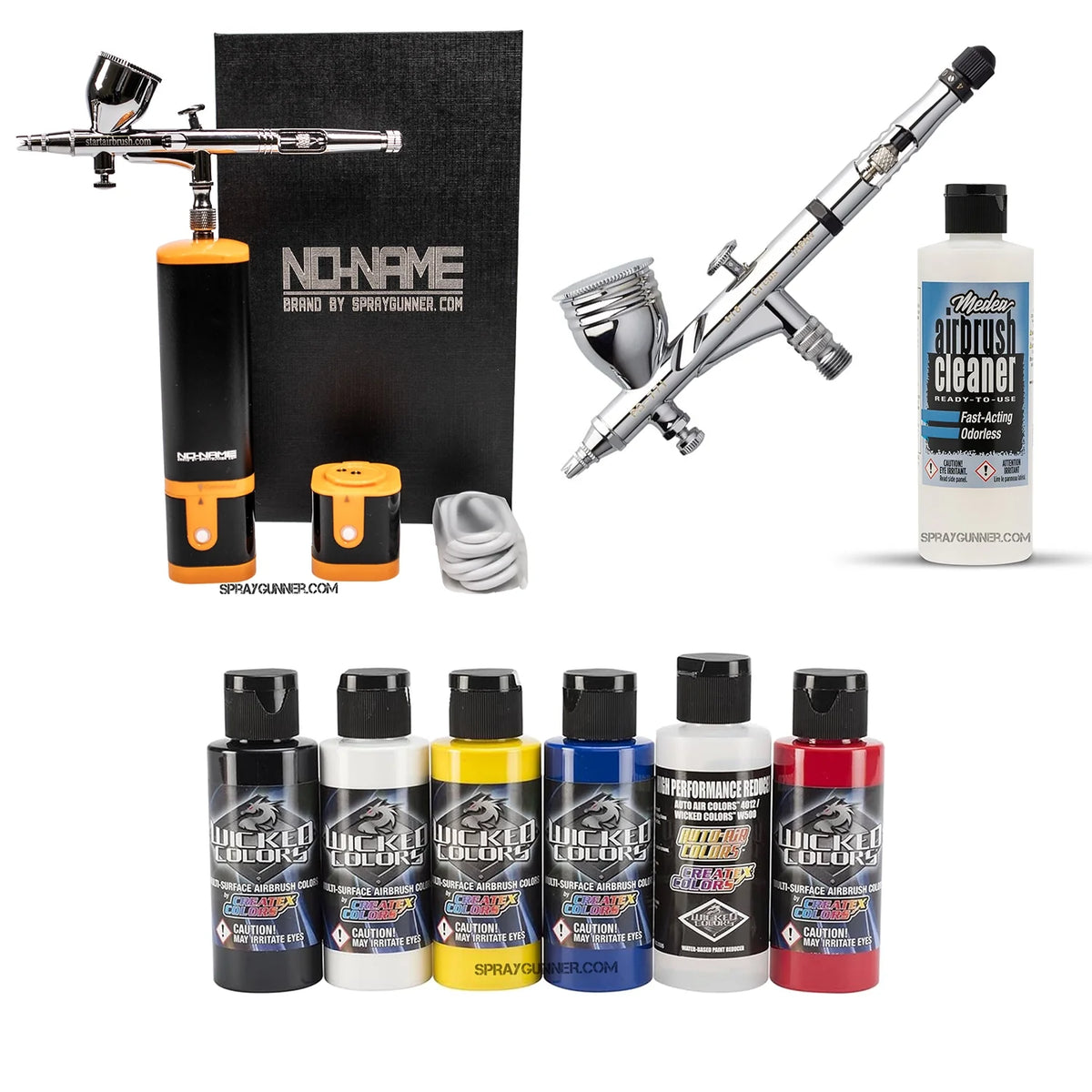 Cordless airbrush battery powered compressor with airbrush kit with Options