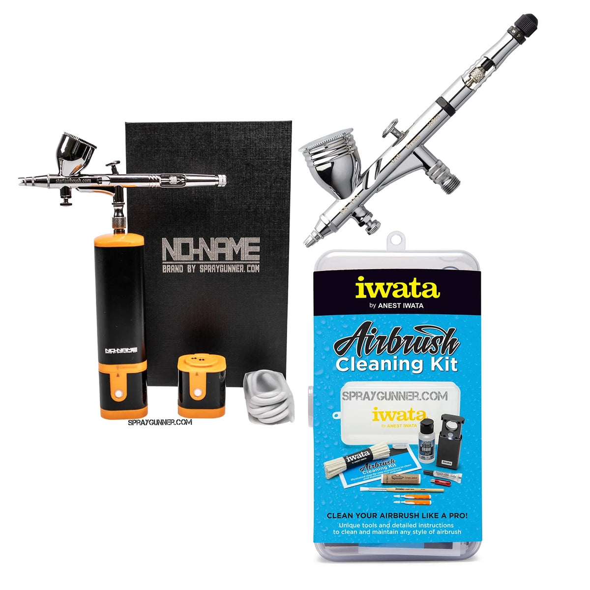 Cordless airbrush battery powered compressor with airbrush kit with Options
