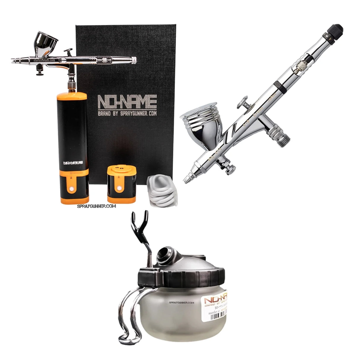 Cordless airbrush battery powered compressor with airbrush kit with Options