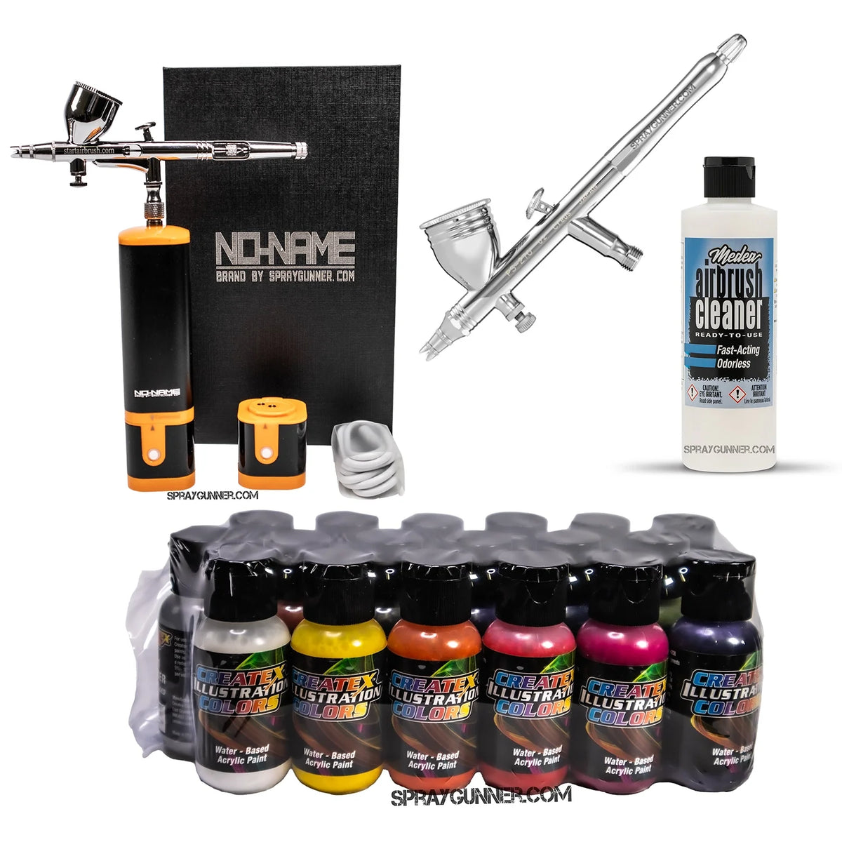 Cordless airbrush battery powered compressor with airbrush kit with Options