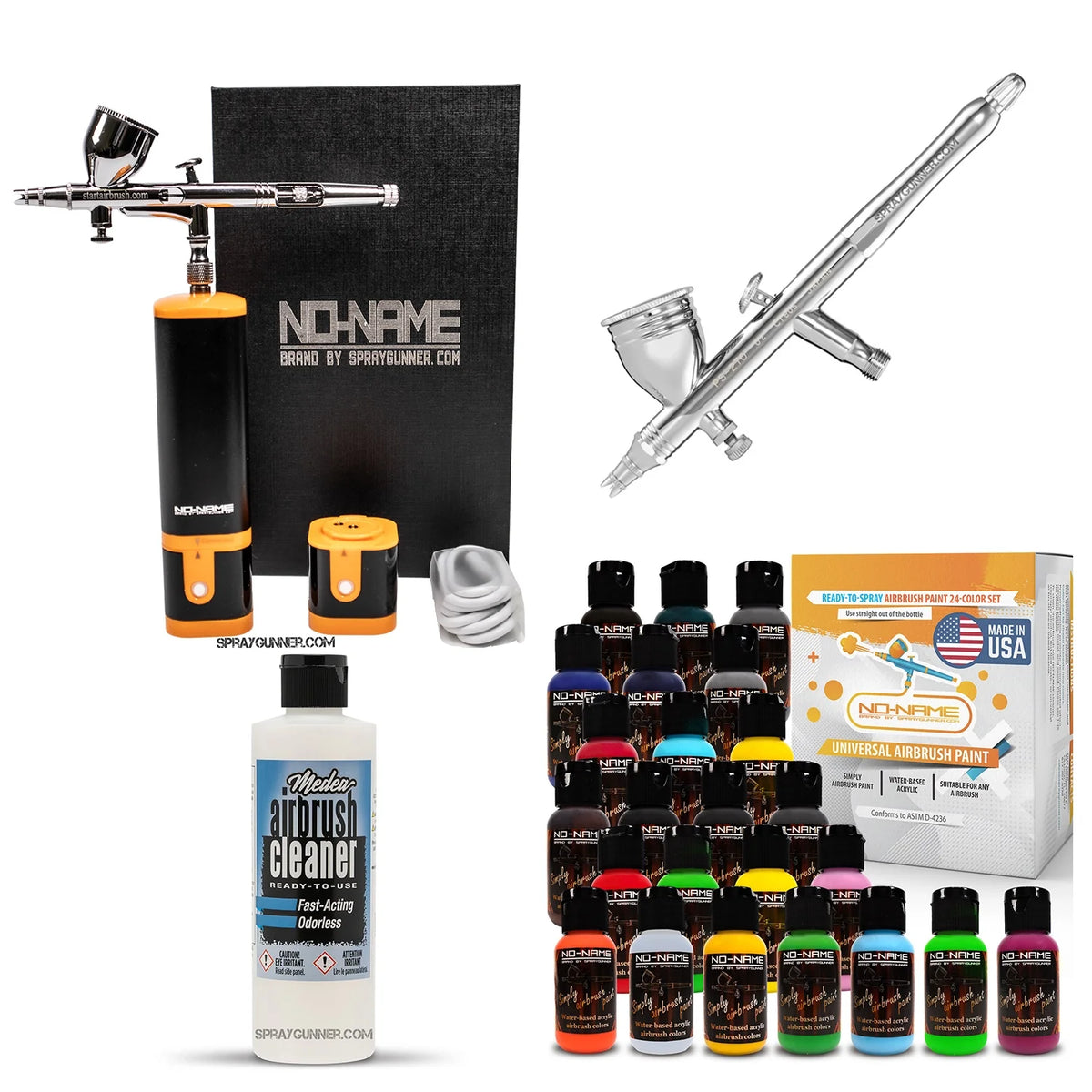 Cordless airbrush battery powered compressor with airbrush kit with Options