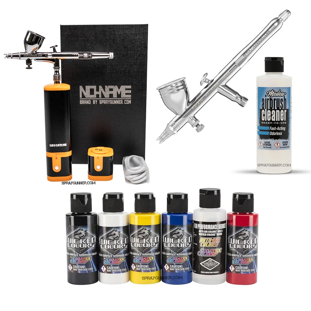 Cordless airbrush battery powered compressor with airbrush kit with Options