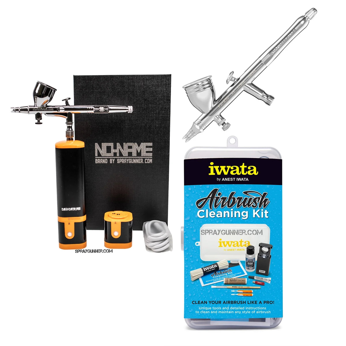 Cordless airbrush battery powered compressor with airbrush kit with Options