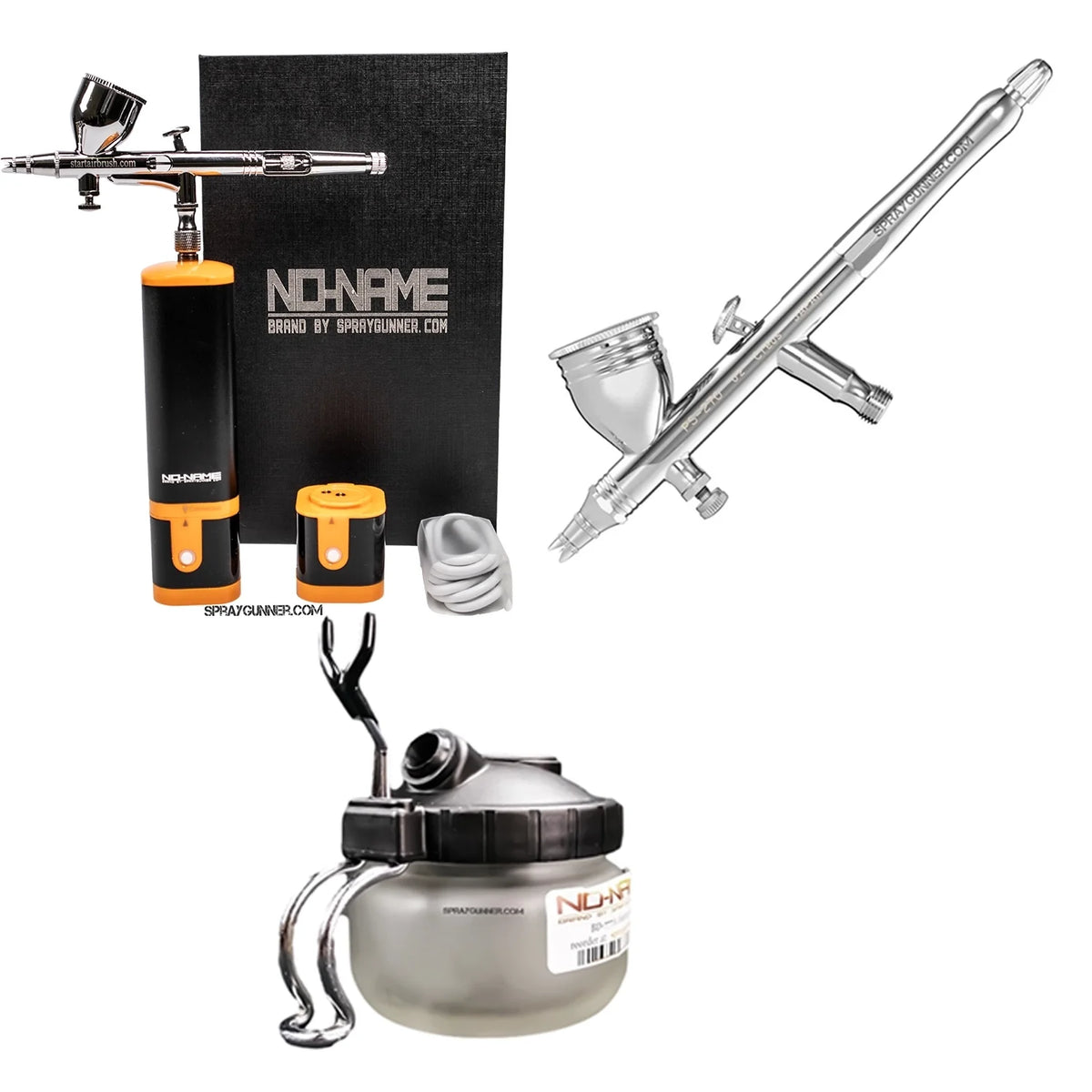 Cordless airbrush battery powered compressor with airbrush kit with Options