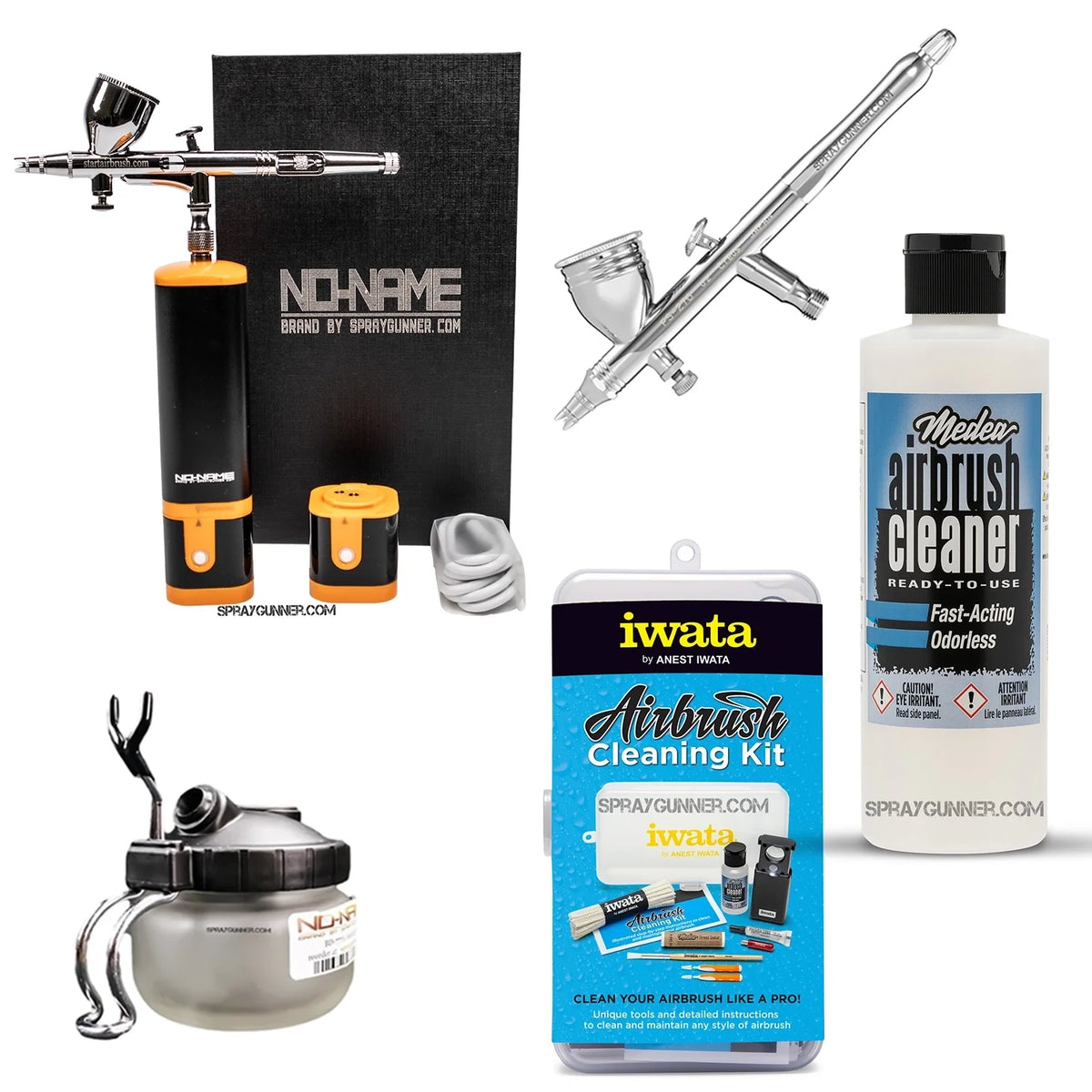 Cordless airbrush battery powered compressor with airbrush kit with Options