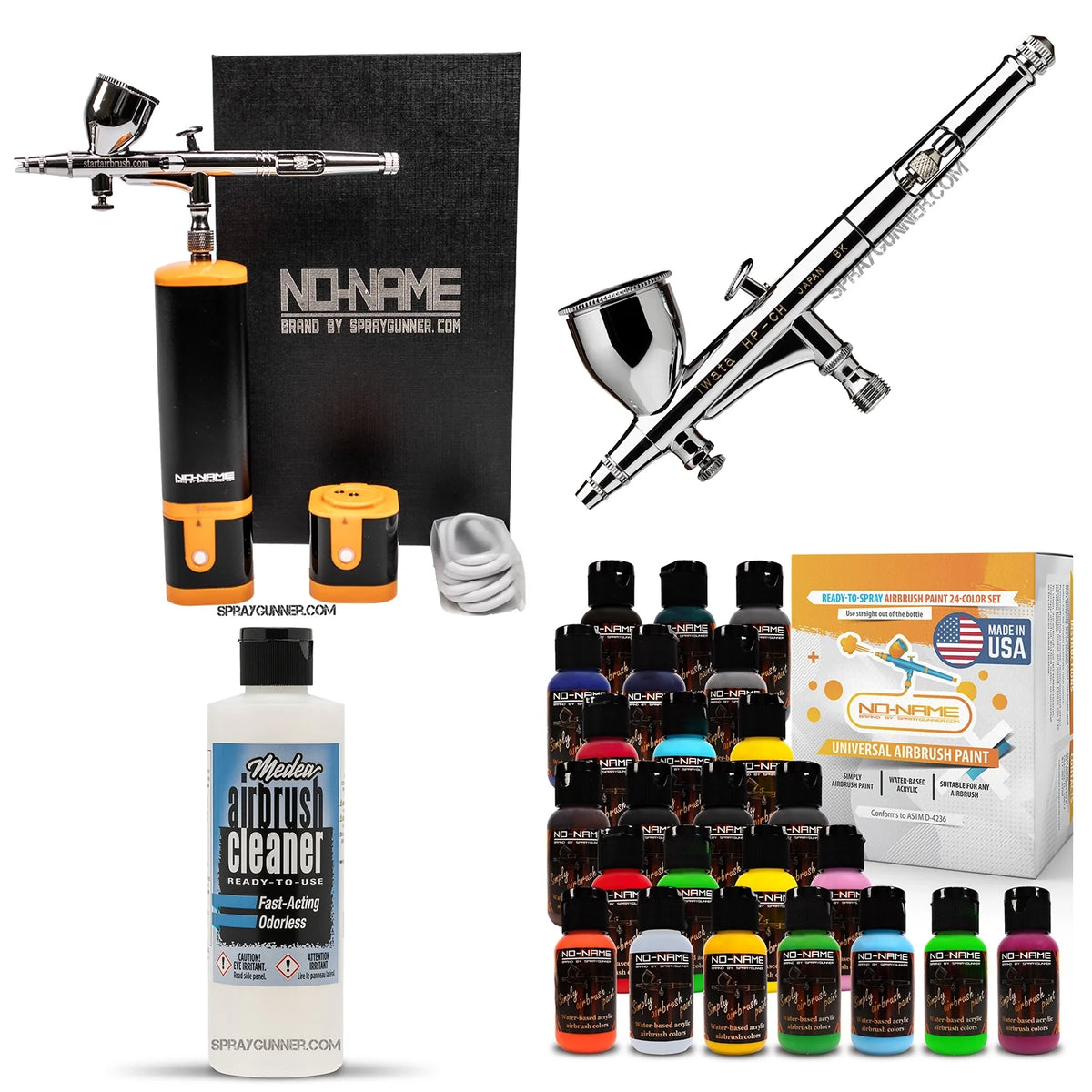 Cordless airbrush battery powered compressor with airbrush kit with Options