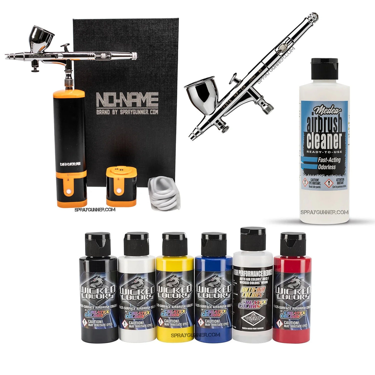 Cordless airbrush battery powered compressor with airbrush kit with Options