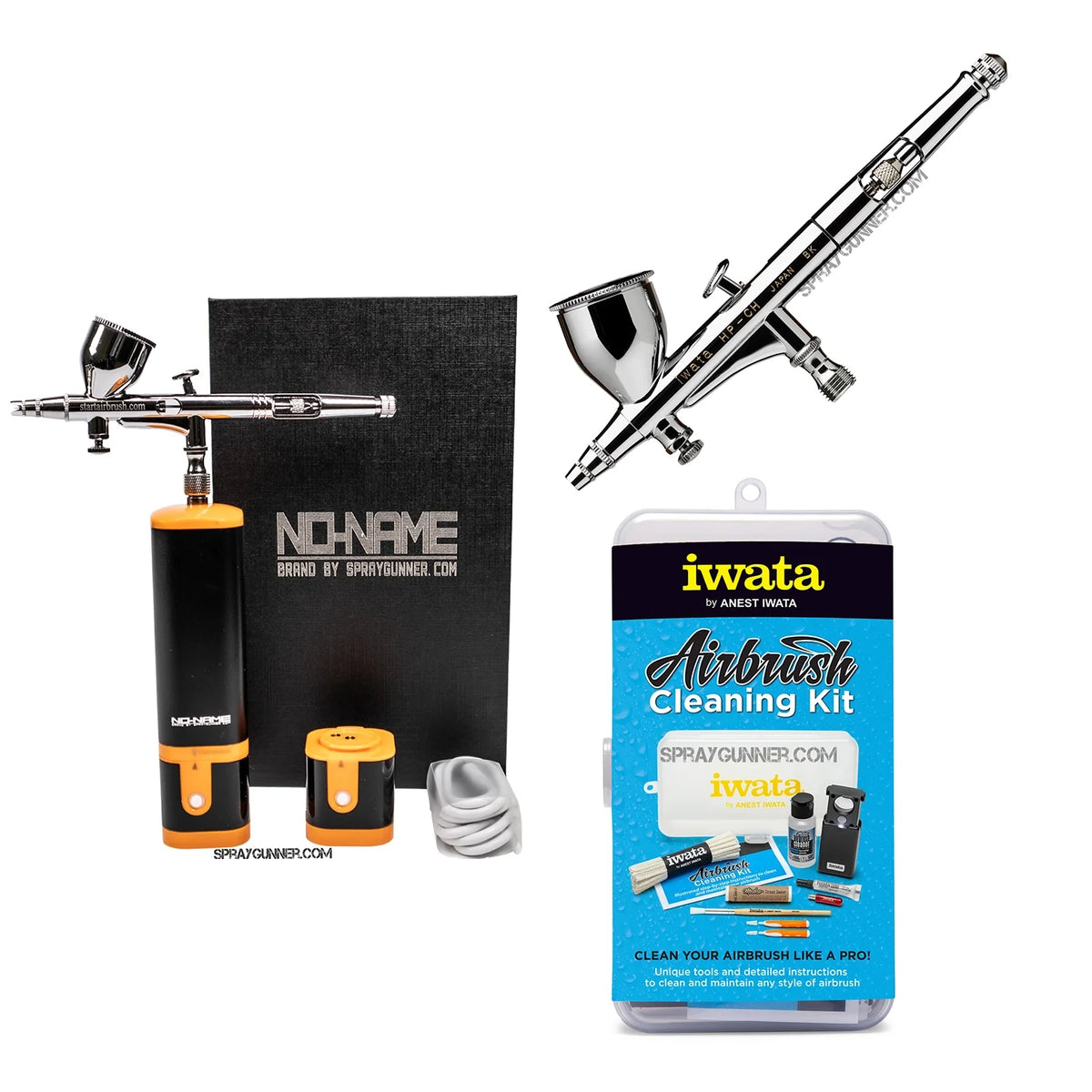 Cordless airbrush battery powered compressor with airbrush kit with Options
