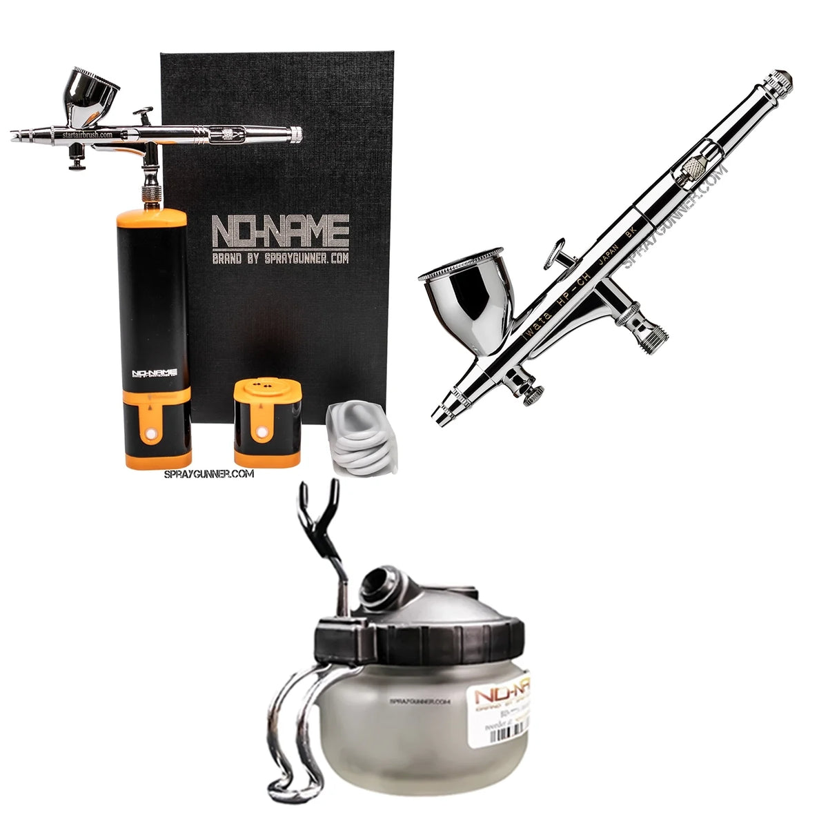 Cordless airbrush battery powered compressor with airbrush kit with Options