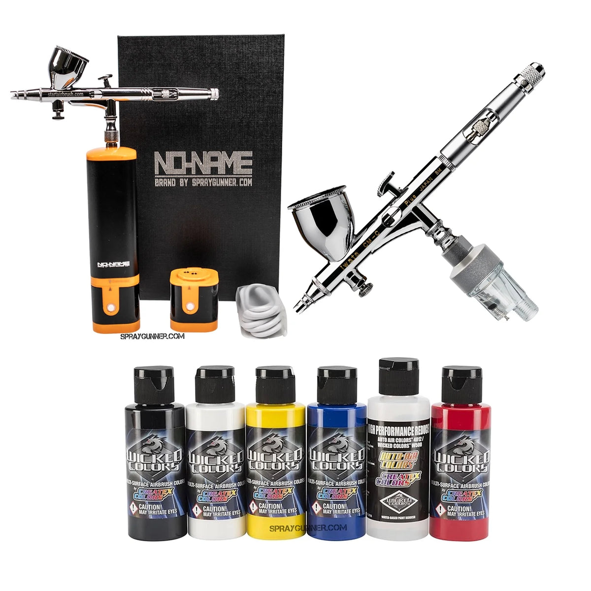 Cordless airbrush battery powered compressor with airbrush kit with Options