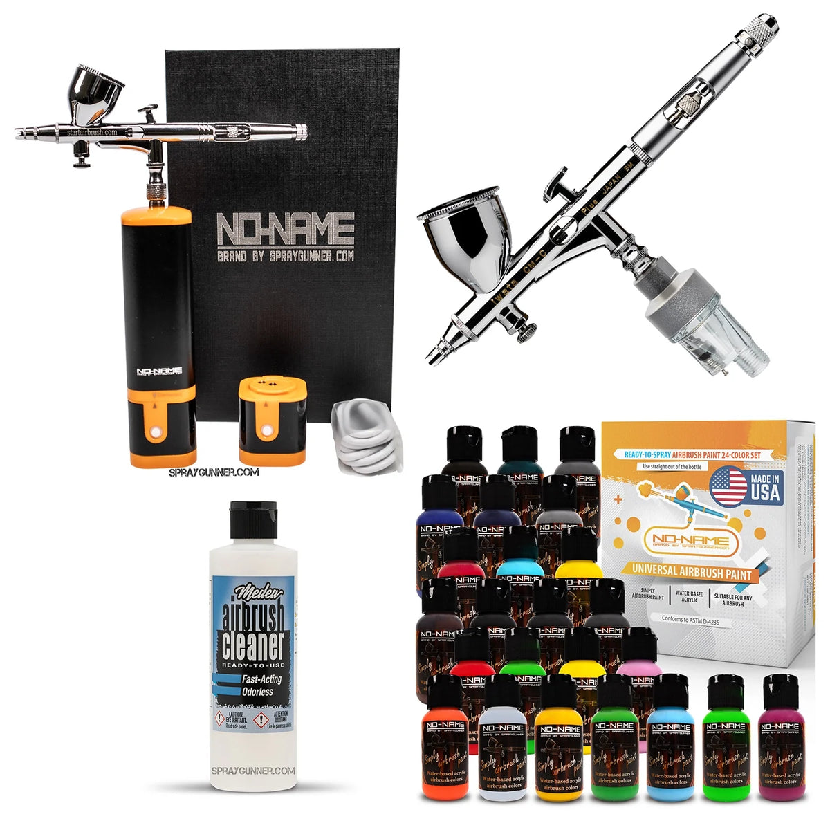 Cordless airbrush battery powered compressor with airbrush kit with Options