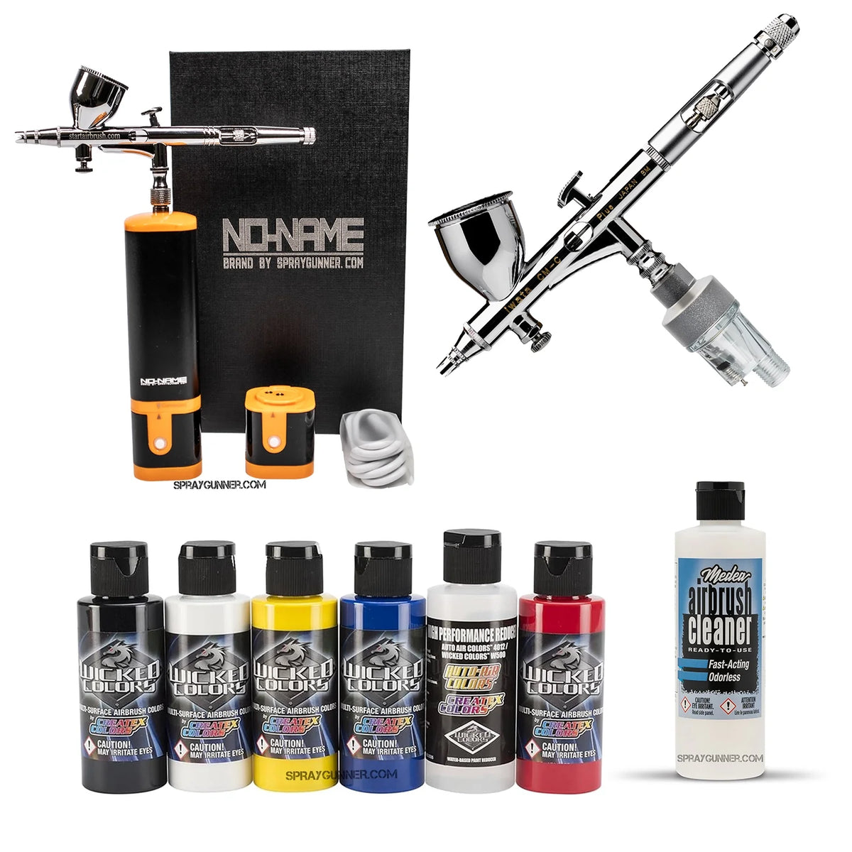 Cordless airbrush battery powered compressor with airbrush kit with Options