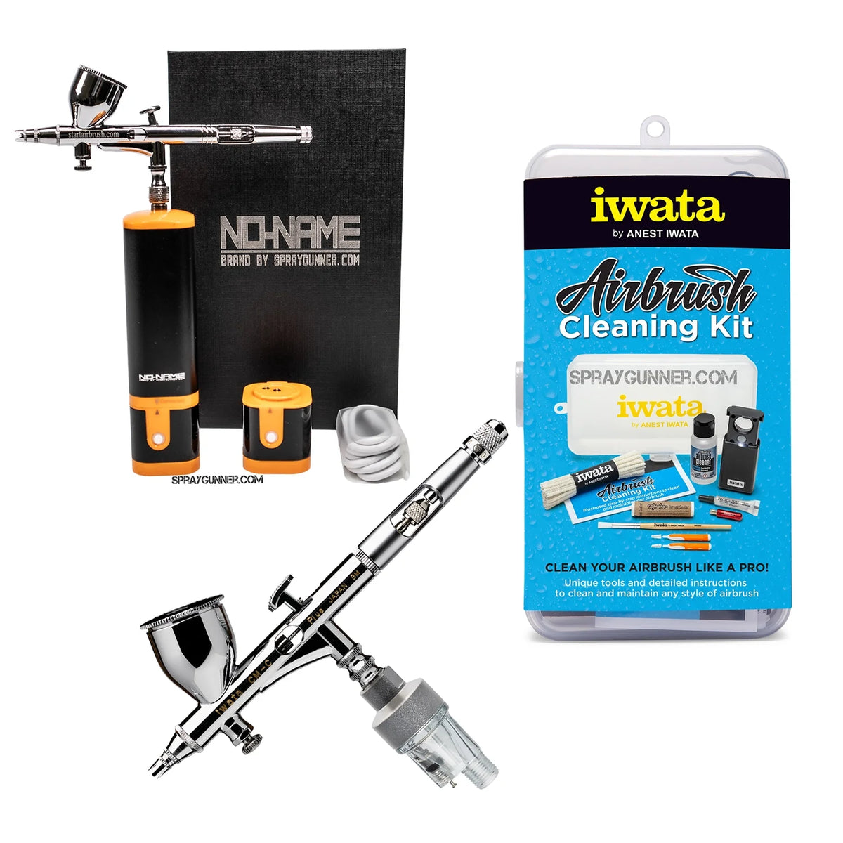 Cordless airbrush battery powered compressor with airbrush kit with Options