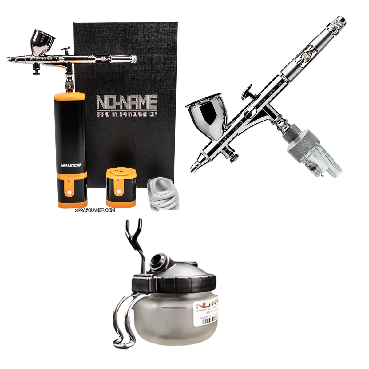 Cordless airbrush battery powered compressor with airbrush kit with Options