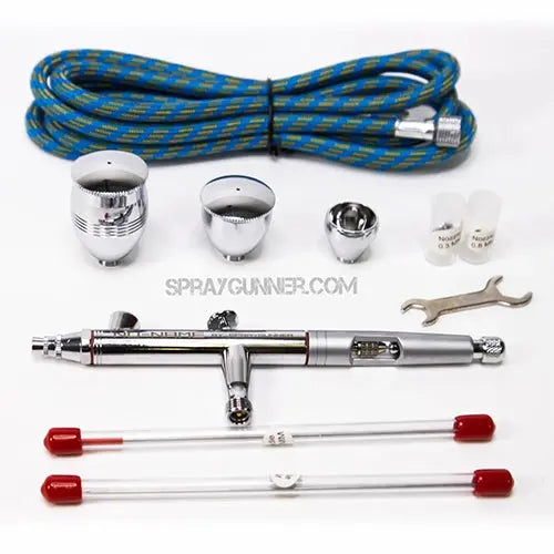 NO-NAME Brand Adjustable airbrush kit double action gravity feed