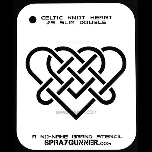 NO-NAME Brand Celtic Heart Stencils Full Set (All Sizes) NO-NAME brand