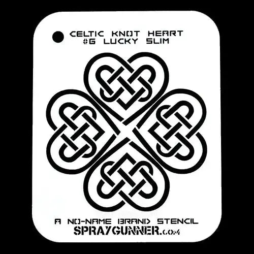 Celtic Heart Stencil for airbrushing by NO-NAME Brand - (Large)