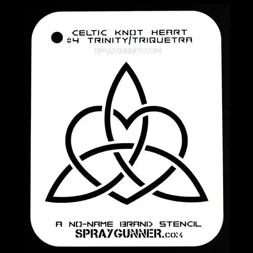Celtic Heart Stencil for airbrushing by NO-NAME Brand - (Large)