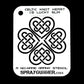 NO-NAME Brand Celtic Heart Stencils (Medium) NO-NAME brand