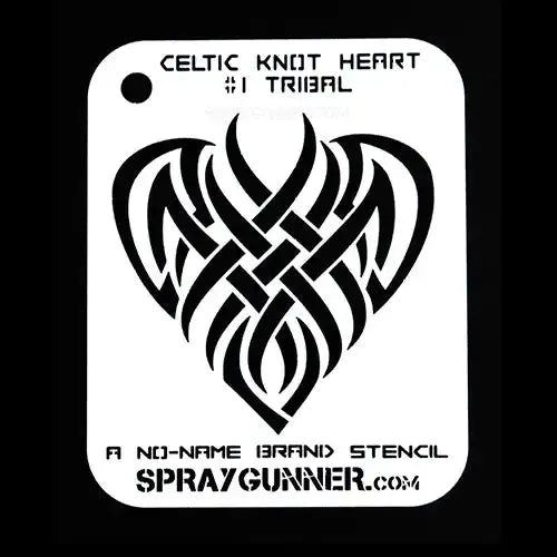 NO-NAME Brand Celtic Heart Stencils (Medium) NO-NAME brand