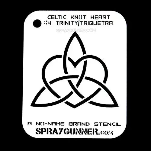 NO-NAME Brand Celtic Heart Stencils (Medium) NO-NAME brand