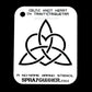 Celtic Heart Stencil for airbrushing by NO-NAME Brand - (Medium)