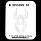 Spider #2 Stencil for airbrushing by NO-NAME Brand