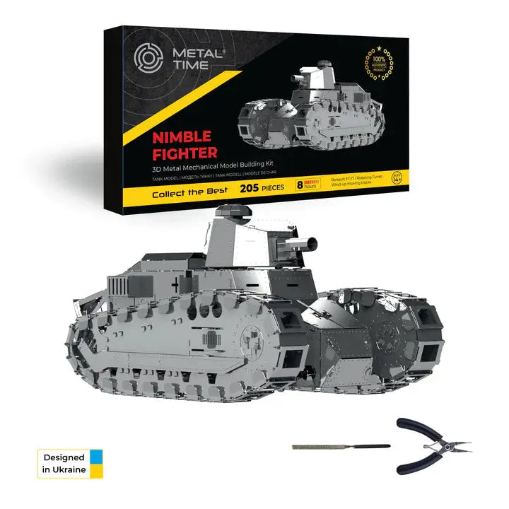 Nimble Fighter Renault FT-17 Tank Metal Model Metal Time Workshop