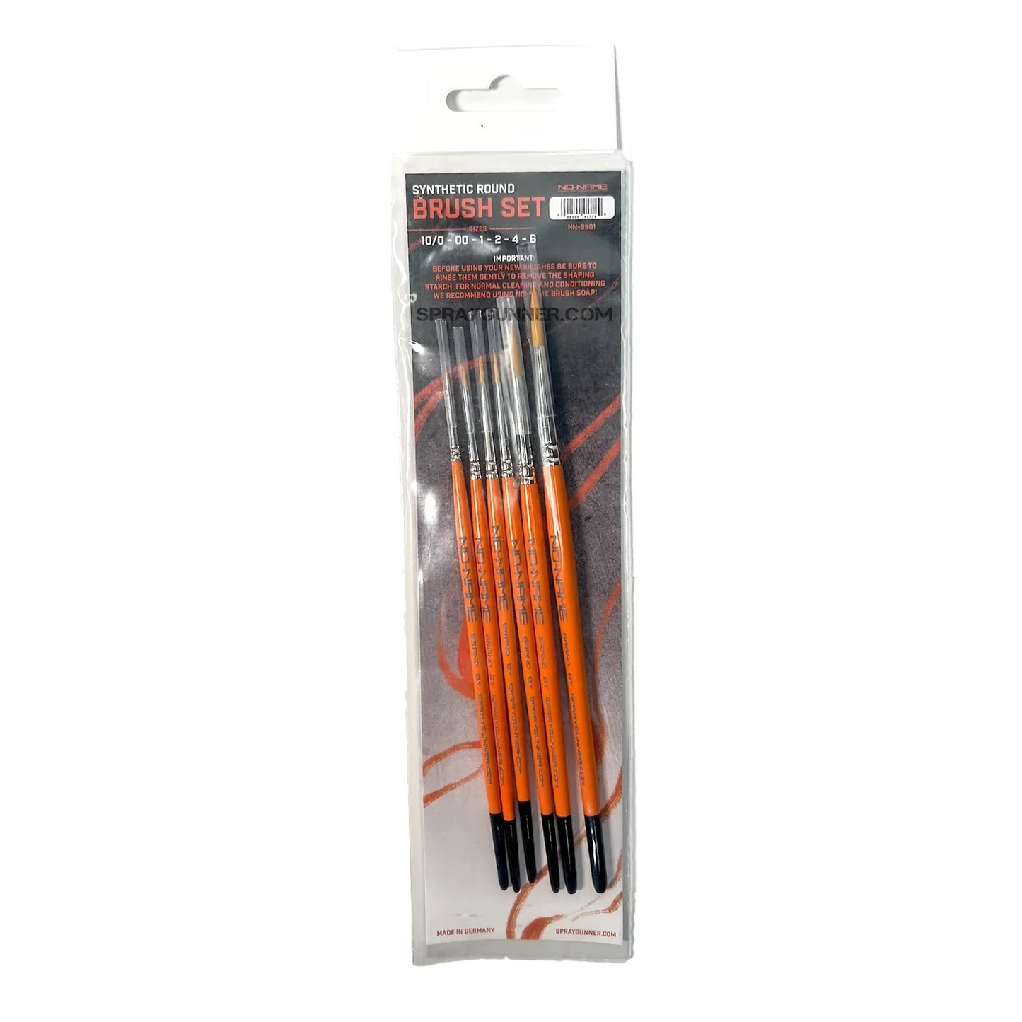 IONIC Basic Paint Set for Miniatures + NO-NAME Synthetic Round Brush Set