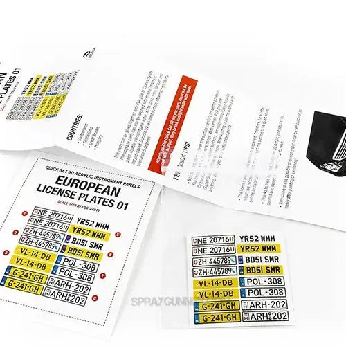 1/24 European License plates vol.01