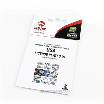 1/24 USA License plates vol.01