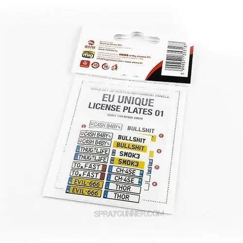 1/24 Unique License plates vol.01 (EU form)
