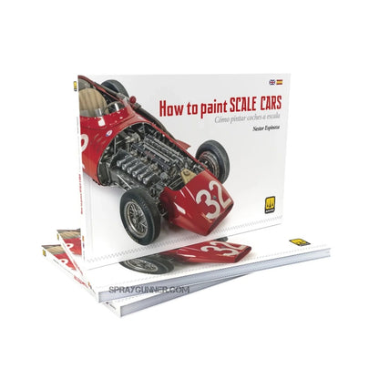 How to Paint SCALE CARS - hard cover book with step-by-step on painting model cars.