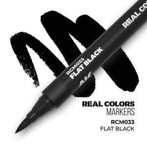 AK Interactive Real Colors Markers - Flat Black
