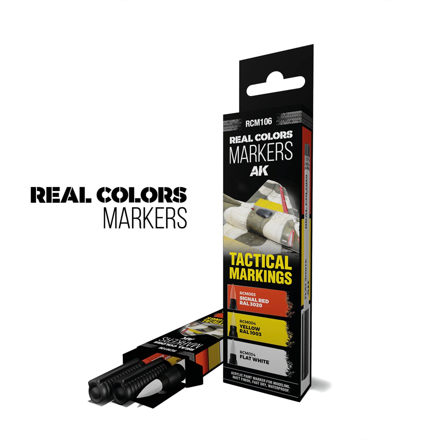 AK Interactive Real Colors Markers - Tactical Markings Set (x3)