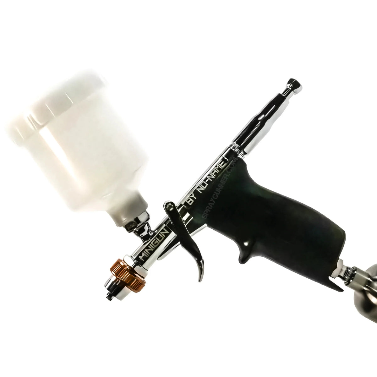 NO-NAME Minigun 0.8mm Hybrid Airbrush 4.0 with Adaptors for Disposable Cups