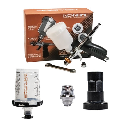 NO-NAME Minigun 0.8mm Airbrush with Disposable Cup System Set 4.0