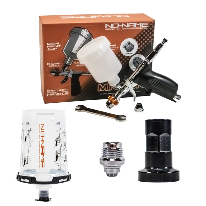 NO-NAME Minigun 0.8mm Airbrush with Disposable Cup System Set 4.0