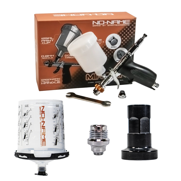 NO-NAME Minigun 0.8mm Airbrush with Disposable Cup System Set 4.0