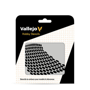 Vallejo Hobby Stencils: Distorted Honeycomb (125x125mm)
