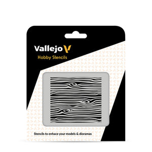 Vallejo Hobby Stencils: Wood Texture Nº2 (125x125mm)