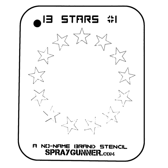 Thirteen Stars #1 Stencil for airbrushing by NO-NAME Brand