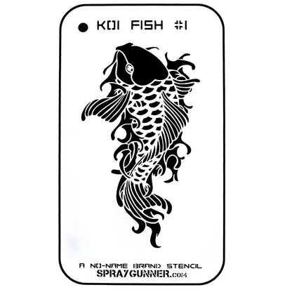 Koi #1 Stencil for airbrushing by NO-NAME Brand
