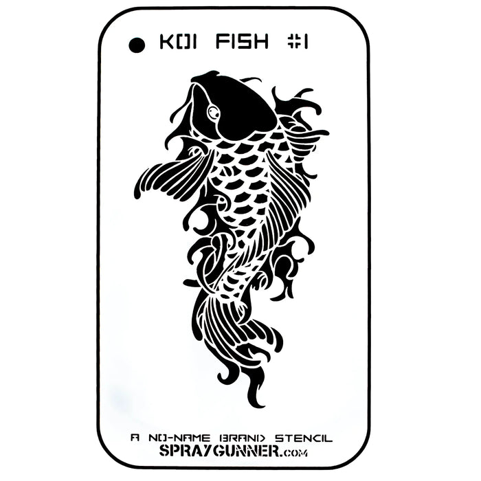 Koi #1 Stencil for airbrushing by NO-NAME Brand