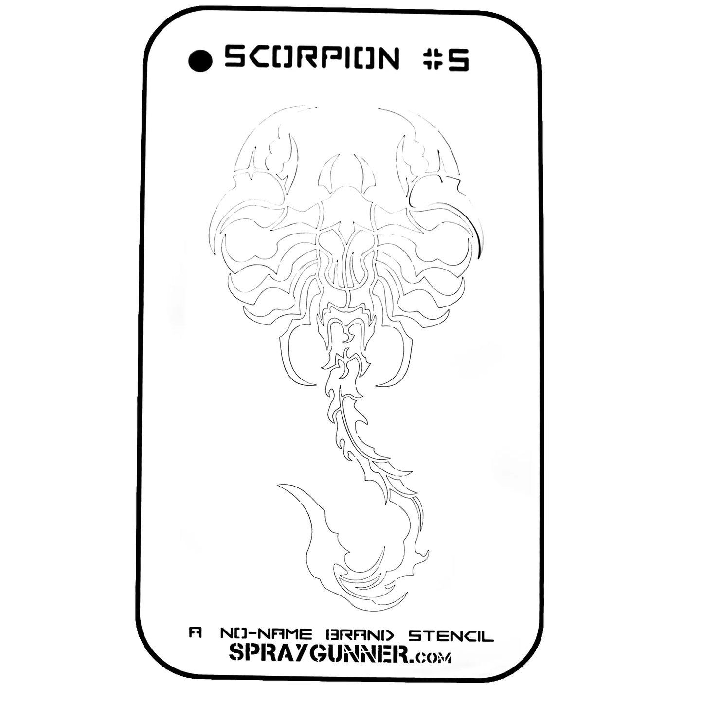 Scorpion #5 Stencil for airbrushing by NO-NAME Brand