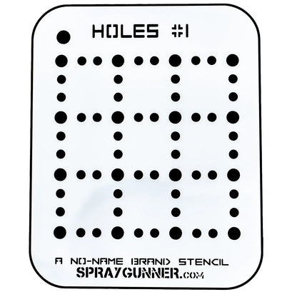 Holes #1 Stencil for airbrushing by NO-NAME Brand