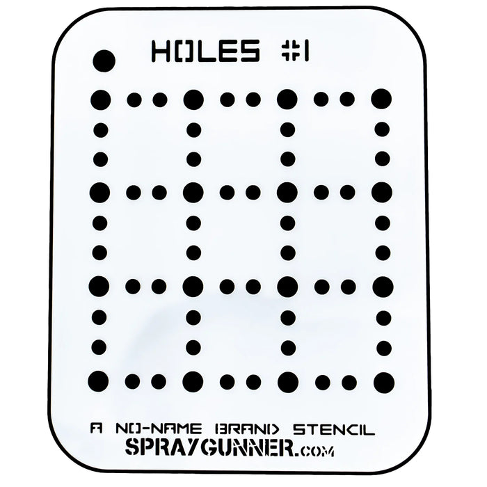 Holes #1 Stencil for airbrushing by NO-NAME Brand